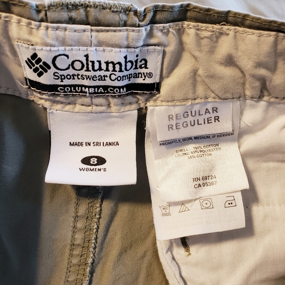 Columbia roll up convertible cargo pants Size 8 - Picture 8 of 9